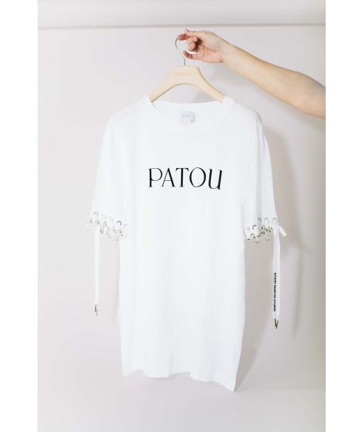 Patou Upcycling オーガニックコットン パトゥロゴTシャツ pas cheres