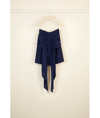 Draped silk skirt with back panel suggérées chez