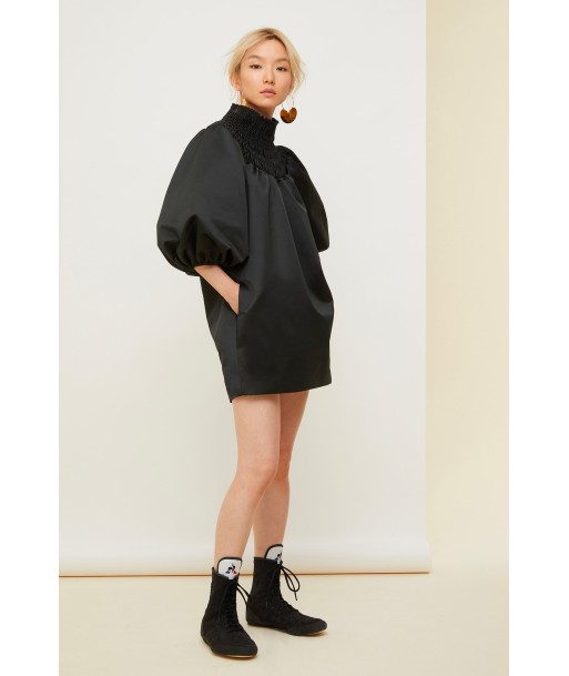 Smock collar satin mini dress Amélioration de cerveau avec