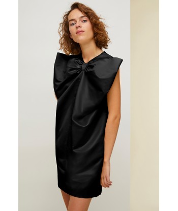 Oversized bow satin mini dress les ligaments