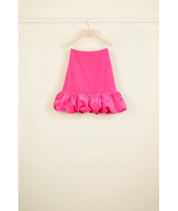 Bubble hem velvet skirt livraison et retour toujours gratuits