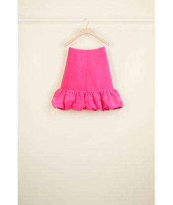 Bubble hem velvet skirt livraison et retour toujours gratuits