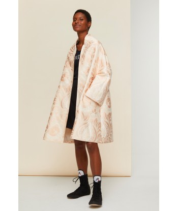 Oversized floral silk brocade coat meilleur choix