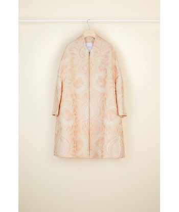 Oversized floral silk brocade coat meilleur choix