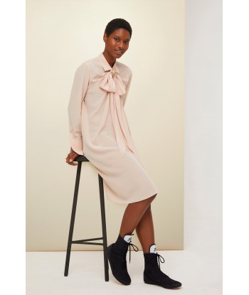 Pussy-bow mini silk shirtdress sélection de produits