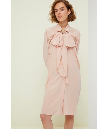 Pussy-bow mini silk shirtdress sélection de produits