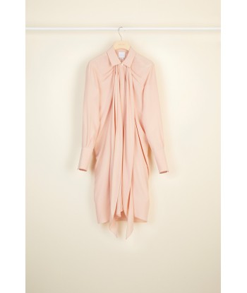 Pussy-bow mini silk shirtdress sélection de produits