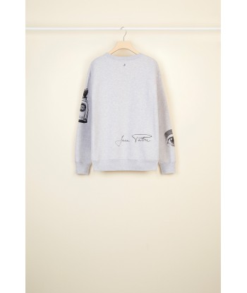 Printed cotton oversized sweatshirt livraison gratuite