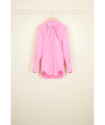 Draped silk blouse destockage