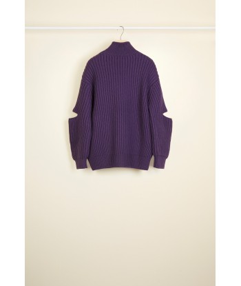 Cut-out Merino wool jumper Fin de série