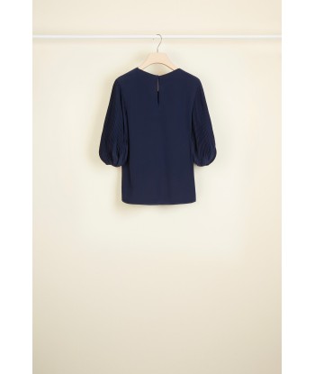 Cut Bow Top - Navy Toutes les collections ici