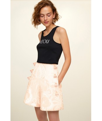 High-waisted silk brocade shorts Profitez des Offres !