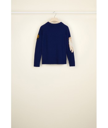 Archive embroidered jacquard wool jumper Vous souhaitez 