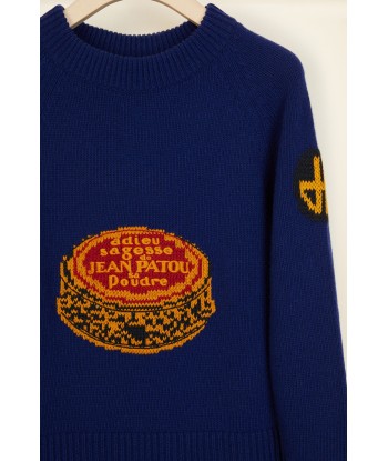 Archive embroidered jacquard wool jumper Vous souhaitez 