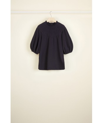 Smock collar cotton sweatshirt rembourrage situé sous