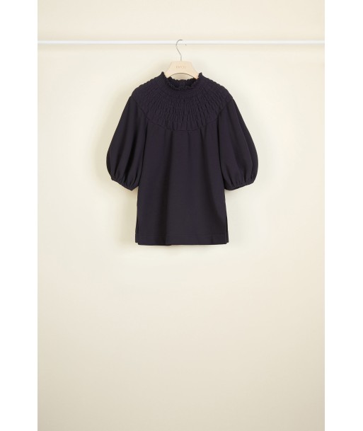 Smock collar cotton sweatshirt rembourrage situé sous