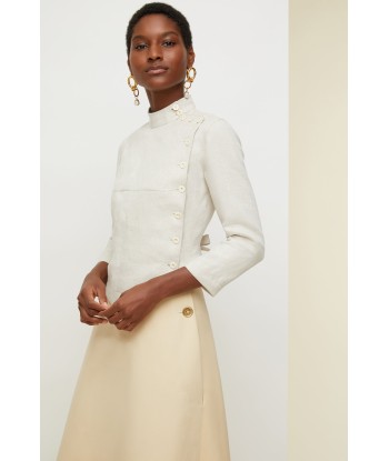 Linen and silk fencing jacket chez Cornerstreet bien 