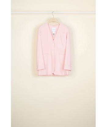 Collarless summer wool jacket l'achat 