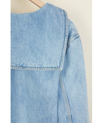 Organic denim sailor tunic Les magasins à Paris