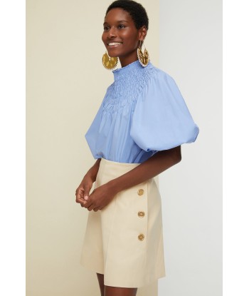 Smock collar poplin crop top Découvrez la collection