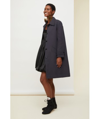 Ruffle hem gabardine coat Toutes les collections ici