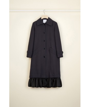 Ruffle hem gabardine coat Toutes les collections ici