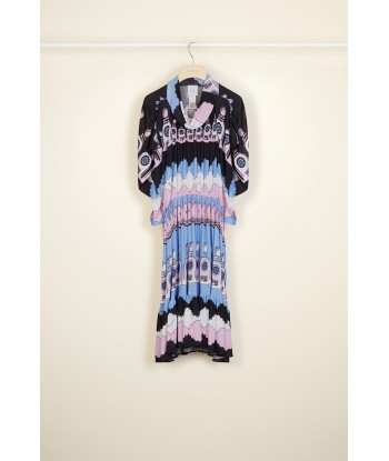 Printed jersey smock dress shop