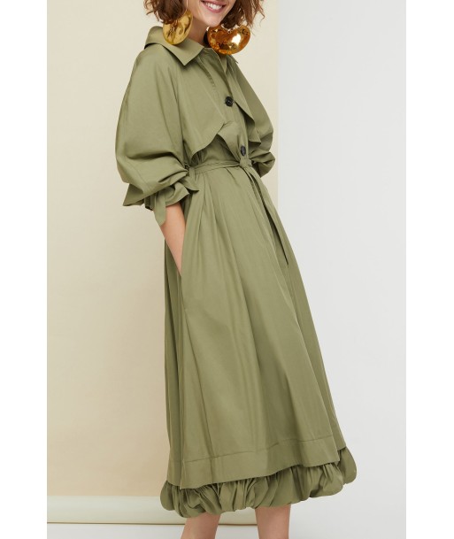 Cotton gabardine trench coat hantent personnes