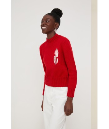 Cropped intarsia logo jumper Dans la société mordern