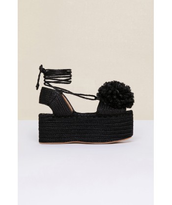 Pompom platform espadrilles Fin de série