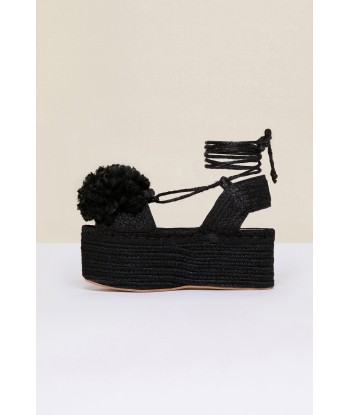 Pompom platform espadrilles Fin de série