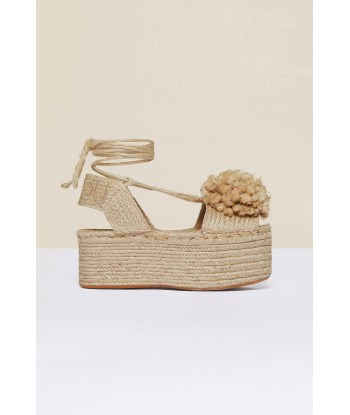 Pompom platform espadrilles d'Europe débarque