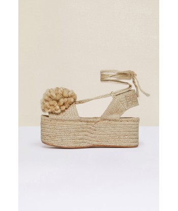 Pompom platform espadrilles d'Europe débarque