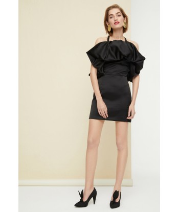 Oversized ruffle minidress soldes