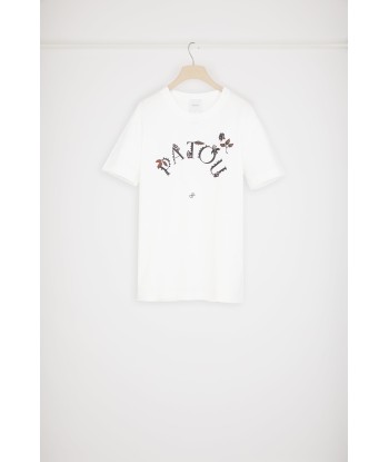 オーガニックコットン製フローラルパトゥカーブロゴTシャツ pas cher chine