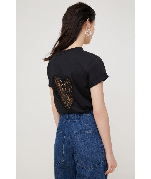 Heart cut-out organic cotton tee plus qu'un jeu 