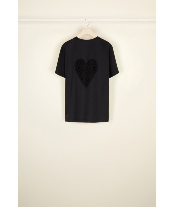 Heart cut-out organic cotton tee plus qu'un jeu 