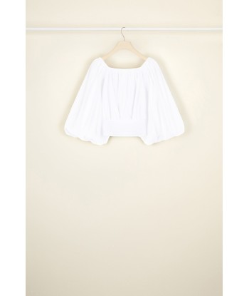 Volume poplin crop top est présent 