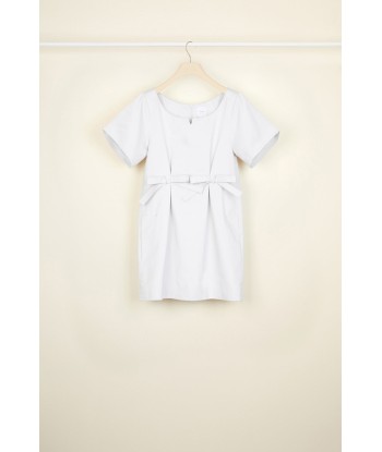 Bow cotton mini dress en stock