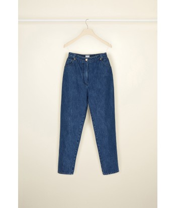 Denim carrot trousers pas cher 