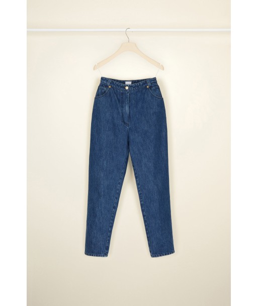 Denim carrot trousers pas cher 