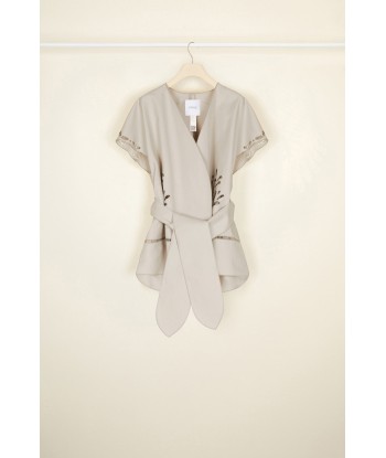 Openwork linen and cotton jacket l'achat 