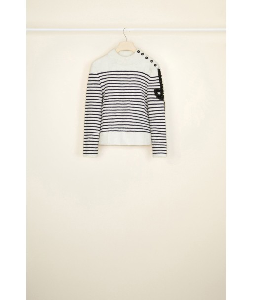 Iconic jewelled Breton jumper pas cheres