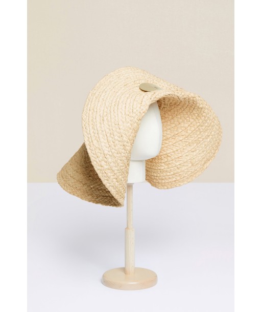 Embellished oversized woven hat Faites des économies