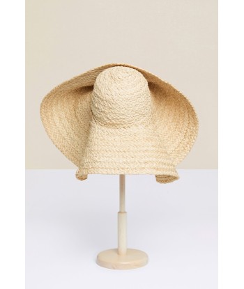 Embellished oversized woven hat Faites des économies