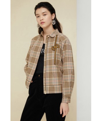 Tartan cotton bomber de votre