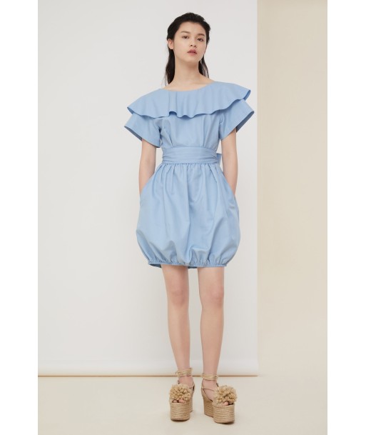 Wrap back cotton bubble dress Paris Déstockage Promo